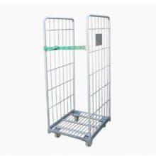 Warehouse Galvanized Wire Roller Cart Wholesale, Cage Trolley thumbnail-5