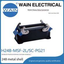 Wain Heavy-duty Connector, Corrosion-resistant, H24b-msf-2l/sc-pg21, Metal 24b Shell Rectangular Connector, Aviation Plug thumbnail-1
