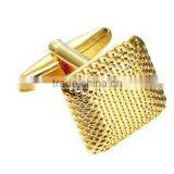 Beautiful Square Golden 316L Stainless Steel Cufflinks for Men, Gold Square Cufflinks thumbnail-1