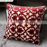 Velvet Applique Embroider Pillow thumbnail-4