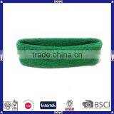 Unisex Stretch Cotton Green Sport Headband thumbnail-1