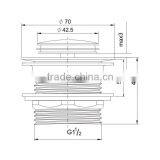 Chrome Plated Bathtub Drain Sink Unclogged thumbnail-2
