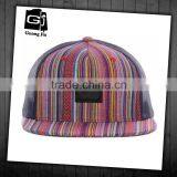 New Design Fashion Trucker Hat Custom 5 Panel Leather Patch Flat Bill Mesh Cap