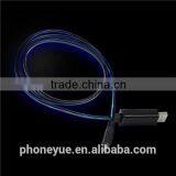 Visible Led Flowing Moving Running Light el Micro Usb Cable for Samsung thumbnail-1