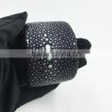 Luxury High End Quality Real Stingray Cuff Bangle Bracelet Cuff Stingray Bangle thumbnail-3