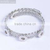 Mixed Styles Bracelet Metal Snap Button Jewelry Charm Rhinestone Styles Bracelet