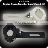 CNC 1 1/5" Handlebar Headlight Mounting Bracket Aluminum Motorcycle Head Light Holder Lamp Bracket Universal For Custom Chopper thumbnail-1