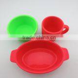 Silicone Pet Bowl, Gummy Bowl,Canndy Silicone Pet Bowl for Cat thumbnail-2