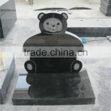 Cheap granite baby tombstone with teddy bear