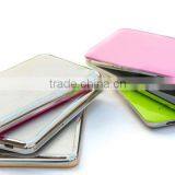 OEM Aluminium Ultra Thin Slim Mobile Phone Battery Charger Portable Power Bank 4000mAh