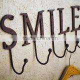 Wall Hook, Metal Wall Hook, Alphabet Wall Hanger