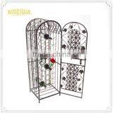 Christmas Wine Rack Wall Metal Wire Wine Display Rack Storage Buckets, Coolers & Holders thumbnail-1