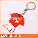 Custom Rubber Keyring, Football T-Shirt Shape Keyring thumbnail-3