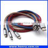 Nylon Braided Type C Cable USB3.0 Data and Charging Cable for New Phone thumbnail-5