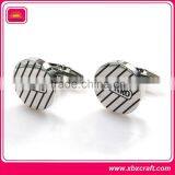 Polished and Ornament Silver Plated Cufflinks thumbnail-2