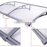 Innovative Design - PP Plastic Polycarbonate Door Canopy With Water Gutter - Clear Transparent PC Roof thumbnail-5