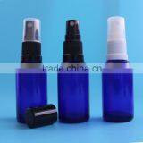 New High Quality Glass Bottle, Round Lotion Bottle With Spray, 15ml Blue Essential Oil Glass Bottle Hot Sale thumbnail-2