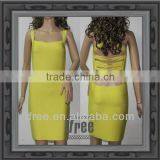 Lemon Strappy Back Hollow Out Bandage Dresses Sexy Night Out Club Wear thumbnail-1