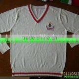 v Neck Pullover School Sweater With Logo thumbnail-1