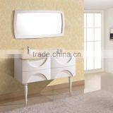 60 Inch White Double Sinks Bathroom Furniture thumbnail-2