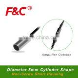 F3C-08WSQ02 Series Diameter 8mm Proximity Sensor, Amplifier Outside, Short Length Housing, 2mm Sensing Range.