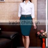 Modern design & Wholesale price of lady skirt & office wear long skirt with hottest clothes women dresses are launched for 2016