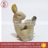Easter Home Decorative Cute Ceramic Rabbit Figurines thumbnail-1