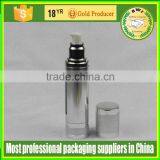 China Man Face Lotion Airless Pump Bottle 30ml 50ml Silver Bottle thumbnail-2