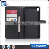 New Arrival Wallet Leather With Card Slots Stand Flip Case for Sony Xperia C6 Ultra Cell Phone Cover China Price thumbnail-5