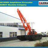 4x4 Full Drive ( 4WD ) Wetland Excavator Equipped, CE , EPA , SGS, ISO , Model: MAX220SD-4 thumbnail-1