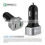 Factory Offer Quick Charge 3.0 Car Charger 2 Port 30W Aluminium Rohs CE thumbnail-5