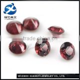 High quality cheap custom certified natural 2mm garnet loose gemstone for decoration