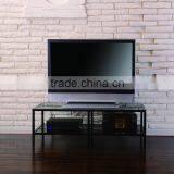 2 Tier Glass TV Stand Table Living Room Furniture thumbnail-2