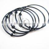 65mm Diameter Dark Blue Brass Simple Adjustable Wiring Bracelet for Beading DIY Jewelry Supplies 1900047 thumbnail-1