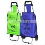 Colorful Foldable Shopping Bag With Wheels thumbnail-1
