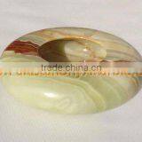 PAKISTAN FACTORY MADE ONYX CIGARETTE ASHTRAY HANDICRAFTS thumbnail-3