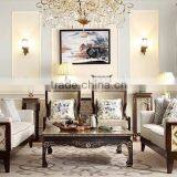 Chinese Style Solid Wood Living Room Sofa Set thumbnail-1