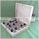 Personal Care Industrial Use Upgraded Hinges and Latches Large Wooden Essential Oil Bottle Storage Boxes With Compartments thumbnail-3