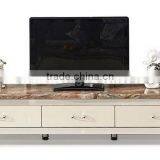 Living Room TV Stand Fireplace Marble Top thumbnail-1