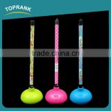 Toprank New Design Printed Colored Plastic Plunger Pongtu Toilet Strong Suck Pump Rubber Toilet Plunger