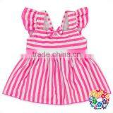 2Pcs Navy And Pink Stripe Beachwear Swimsuit Modest Children Swimwear thumbnail-2