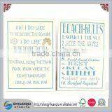 BEACH RULES WOODEN NAUTICAL SHABBY CHIC WALL SIGN BATHROOM PLAQUE SEASIDE thumbnail-1