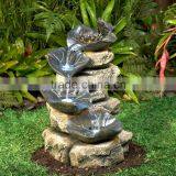 Frog and Four Lily Pad LED Lighted Outdoor Fountain thumbnail-4