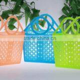 PE Plastic Basket With Handle/Storage Basket/food Basket thumbnail-1