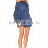 Latest Western Dress Patterns for Girls Long Puff Sleeve off Shoulder Summer Dress thumbnail-3