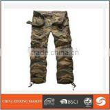 Men Military Style Cargo New Multi-pocket Overalls Loose Straight Casual Long Pants thumbnail-1