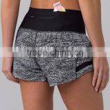 MGOO Popular Latest Design Women Shorts Elastic Waist Running Wear Sport Pants With Streamlined Pocket thumbnail-2