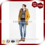 Men's Long Style Functional Comfy Down Jacket Hooded With Fur thumbnail-3