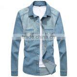 Custom Fashion Streetwear Adults Denim Shirts thumbnail-3