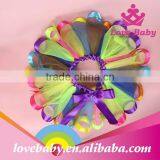 Rainbow Wholesale Princess Dance Girls Puffy Tulle Mini Skirt Baby Fluffy Ruffle Tutu Dress LBLSX-RT5066 thumbnail-1